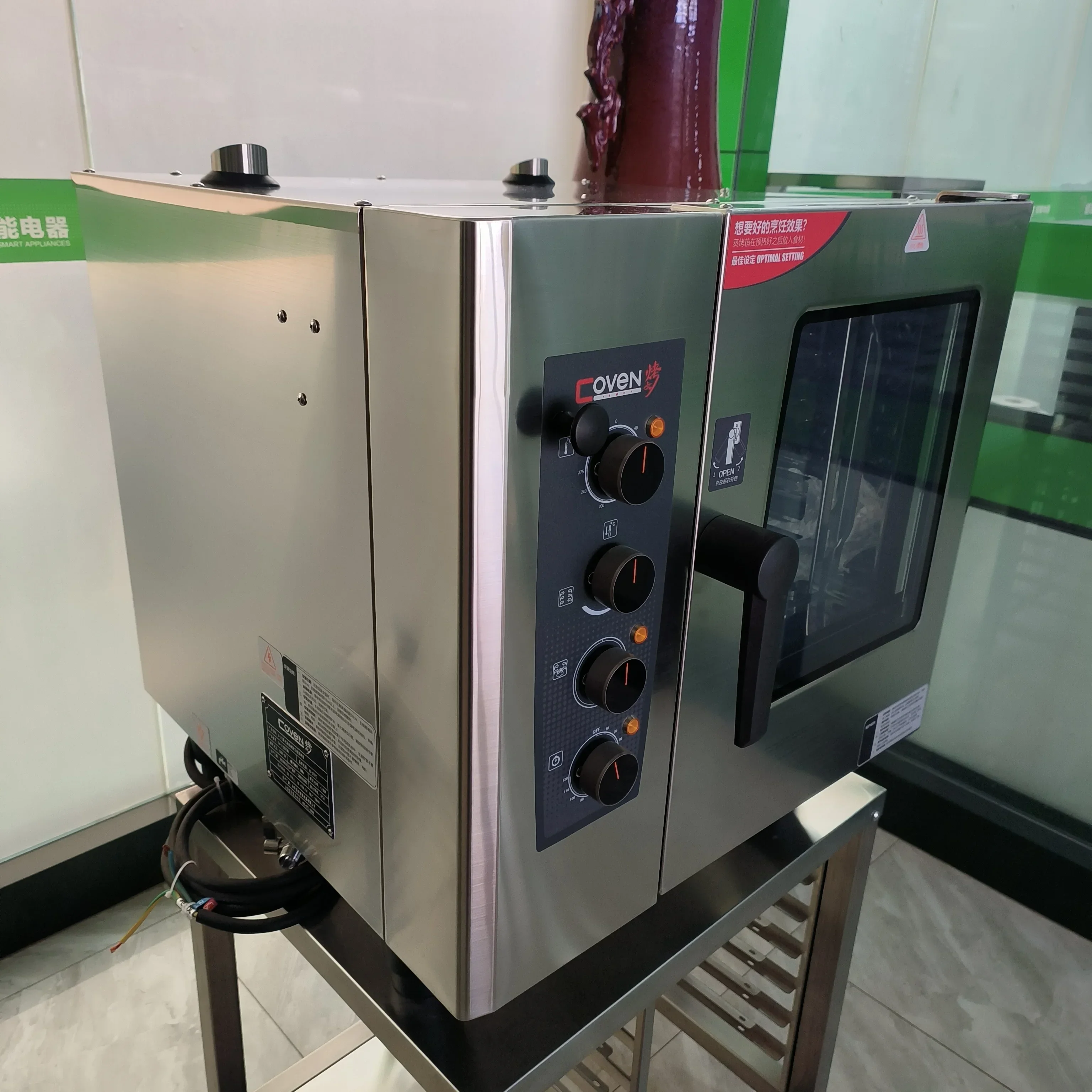 فرن ذكي حديث محمول من الفولاذ المقاوم للصدأ متعدد الوظائف لمطعم الفندق الراقية والاستخدام المنزلي
