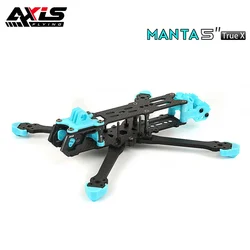 Axisflying MANTA V2 5-calowe zestawy ramek z włókna węglowego 238mm rozstaw osi 5mm grubość ramienia dla 5-calowego drona Freestyle RC FPV