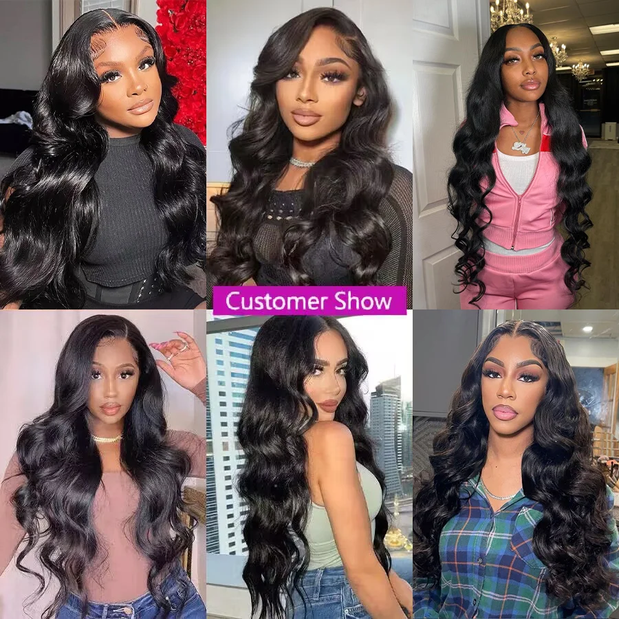 40 Inch Body Wave Bundles Human Hair With Closure 4x4 5x5 6x6 Brazilian Hair Extensions Raw Hair Bundles with 13x4 lace frontal