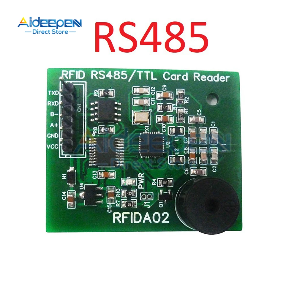 RFIDA02 RS232(TTL) UART 13.56MHz RFID UID IC Card Reader Reader/Writer DC 5V-18V For M1 S50 S7