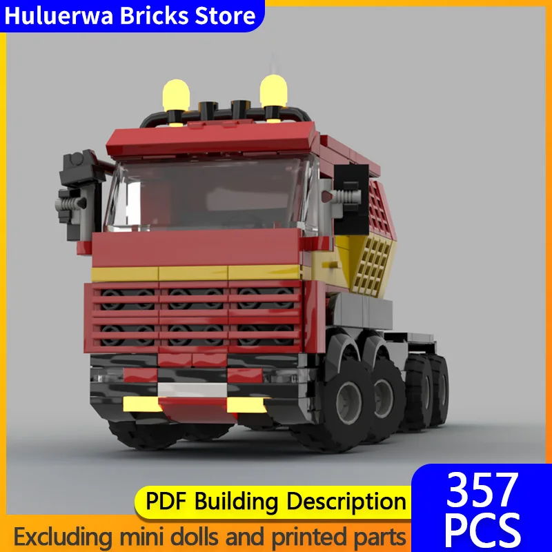 

Speed Racing Car Model MOC Building Bricks Heavy-Duty Transport Truck Modular Technology Gifts Holiday Assemble Children Toys