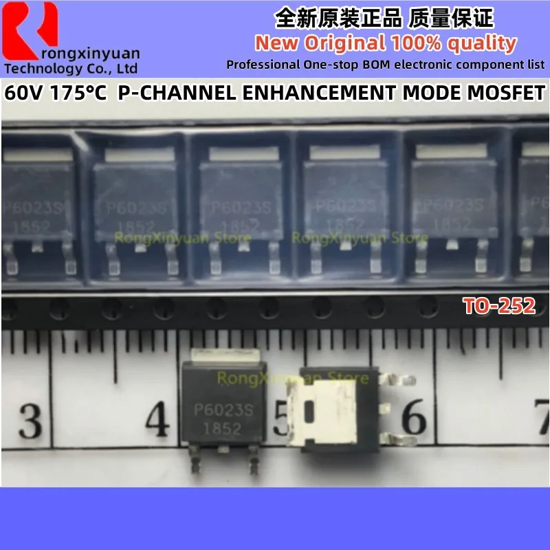 DMPH6023SK3Q-13 DMPH6023SK3-13 muslimexlimatexp6023s muslimto-252 60V P-CHANNEL modalità di miglioramento MOSFET nuovo