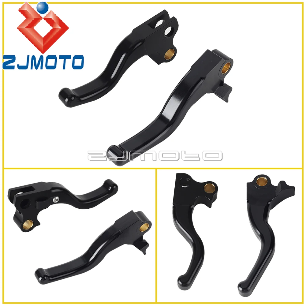 3-Finger Brake Lever 2-Finger Clutch Short Levers For Harley Sportster Sport Hugger XL 883C 1200C 1200S XLH 883 1200 1996-2003