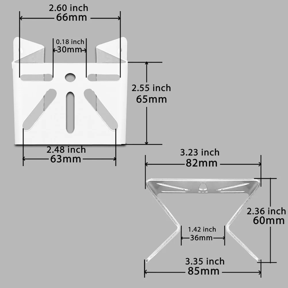 White Corner Mount Bracket for Eufy Security For SoloCam S340 E30 E42 Camera Metal Construction for Indoor Use