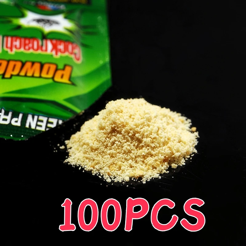 

100PCS A Year Cockroach Medicine Granules Powder Household Strong Insecticide Cockroach Killer Bait Cockroach Glue Bait Medicine