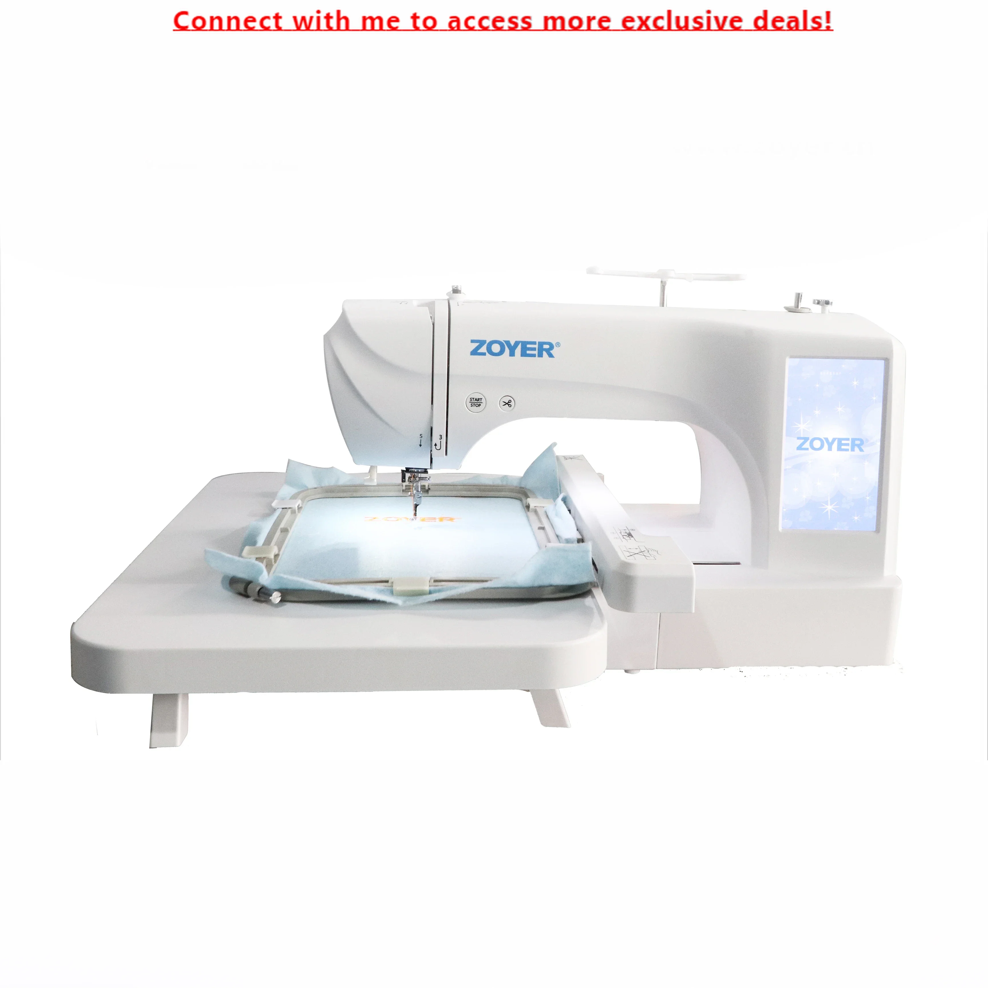 

Hot Sale ZY1950TB Zoyer Domestic Computerized Embroidery Sewing Machine
