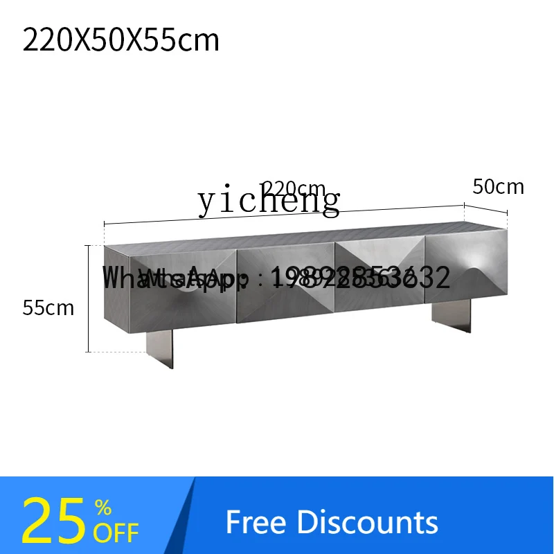 ABC Modern Coffee Table TV Cabinet Combination Small Apartment Living Room Creative Designer High Cabinet