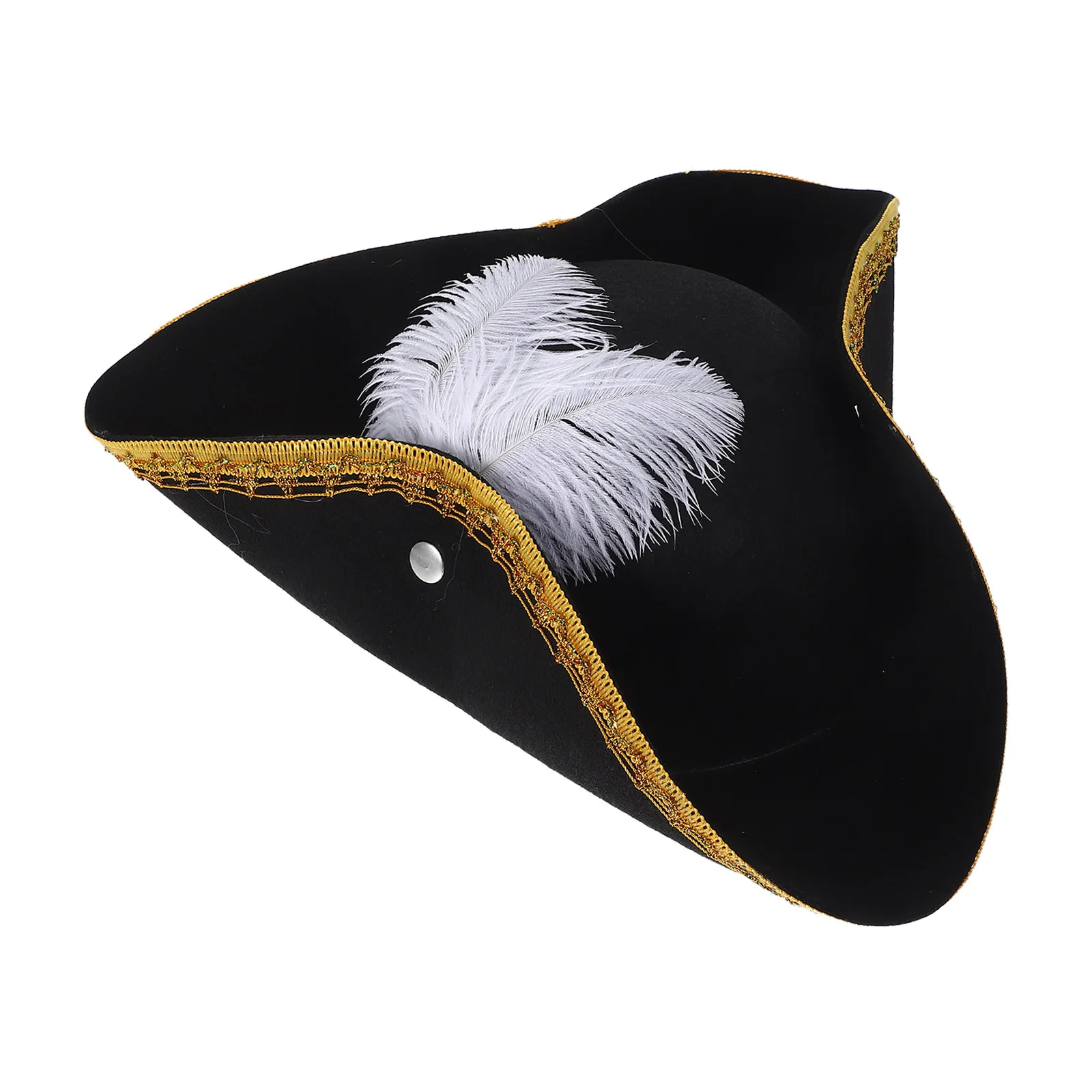 Pirate Costume Accessories Cap with Design Halloween Party Favor Men Women Cosplay Hat Dress Up Decoration Creative Gift