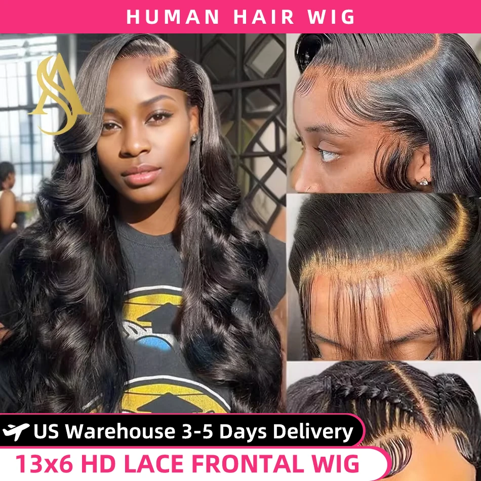 30 40 Inch 13x4 Body Wave Lace Frontal Wig Human Hair Brazilian 360 Pre Plucked Lace Wigs For Women 13x6 Hd Lace Front Hair Wigs