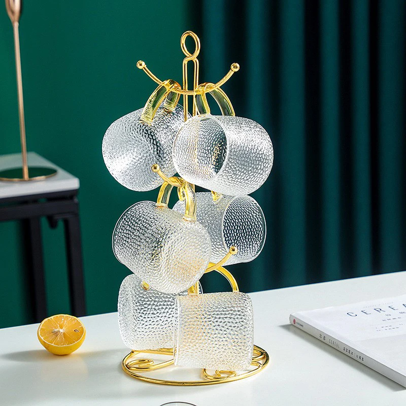 

Mug Tree Stand Hanger Coffee Mug Holder Accessories Coffee Cup Stand Mug Rack For Kitchen Bar Accessory Shelf Cafe Decor