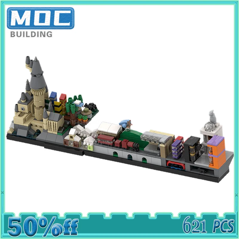 

Movie Series Skyline Architecture Moc Building Blocks Street View DIY Assembly Technology collections Bricks Toys Xmas Gifts