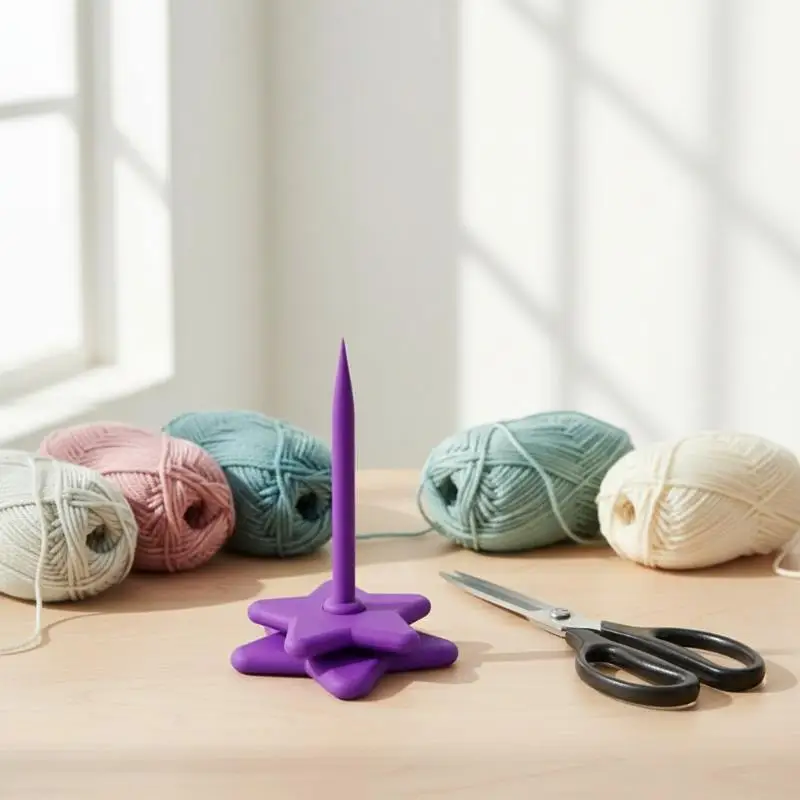 3D Printed Yarn Stand Holder Knitting Beginner Crochet Wool Ball Winder Tool