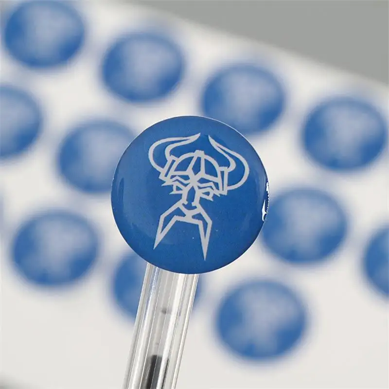 تخصيص عالية الجودة طباعة الملصقات شفافة هلام لاصق الشعار 3D لينة الايبوكسي قبة كريستال قطرات #3