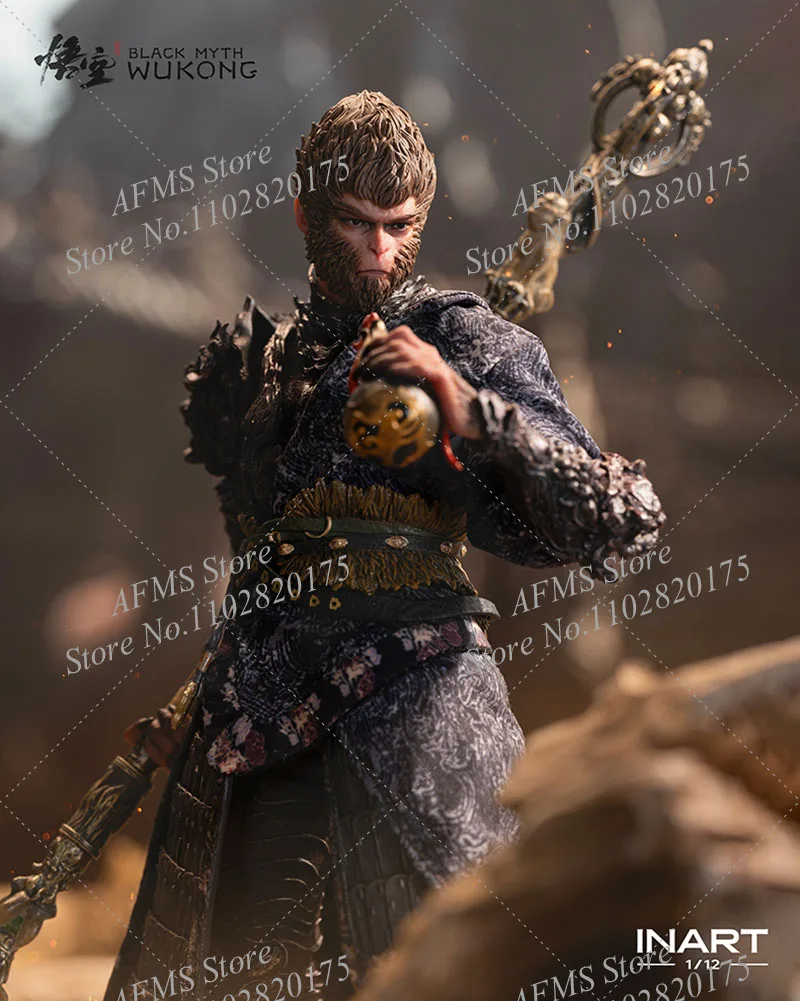 INART MAG G0002 1/12 Scale Collectible Figure Wukong ‌   The Destined One Black Myth Game Monkey King 6 "Men Soldier Action Figure