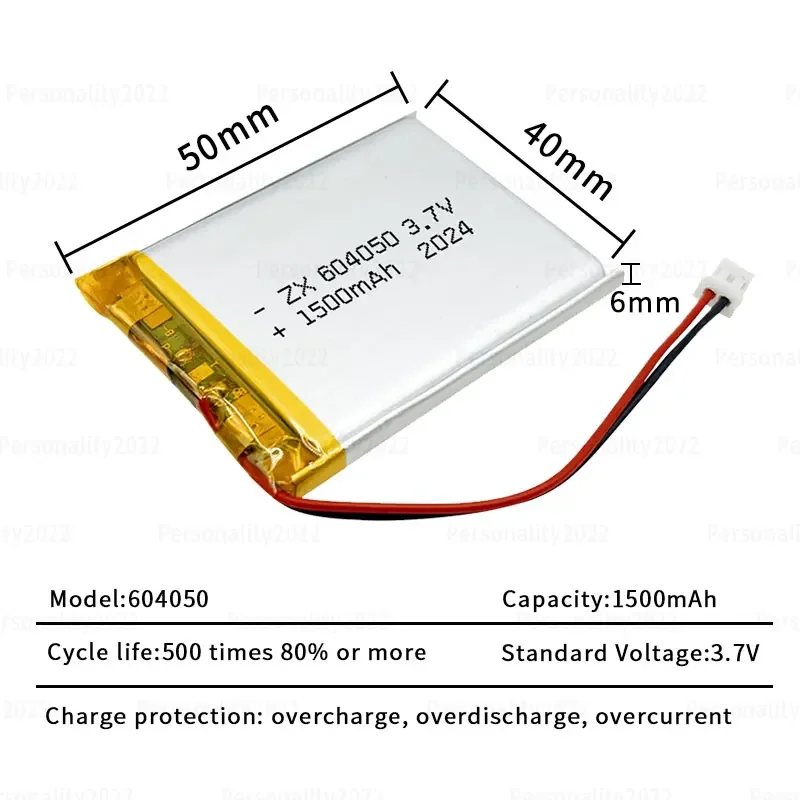 1-10szt 604050   Bateria Lipo 3,7 V 1500 mAh Baterie litowo-polimerowe do laktatora Wczesna maszyna do nauki Nawigator LED Light