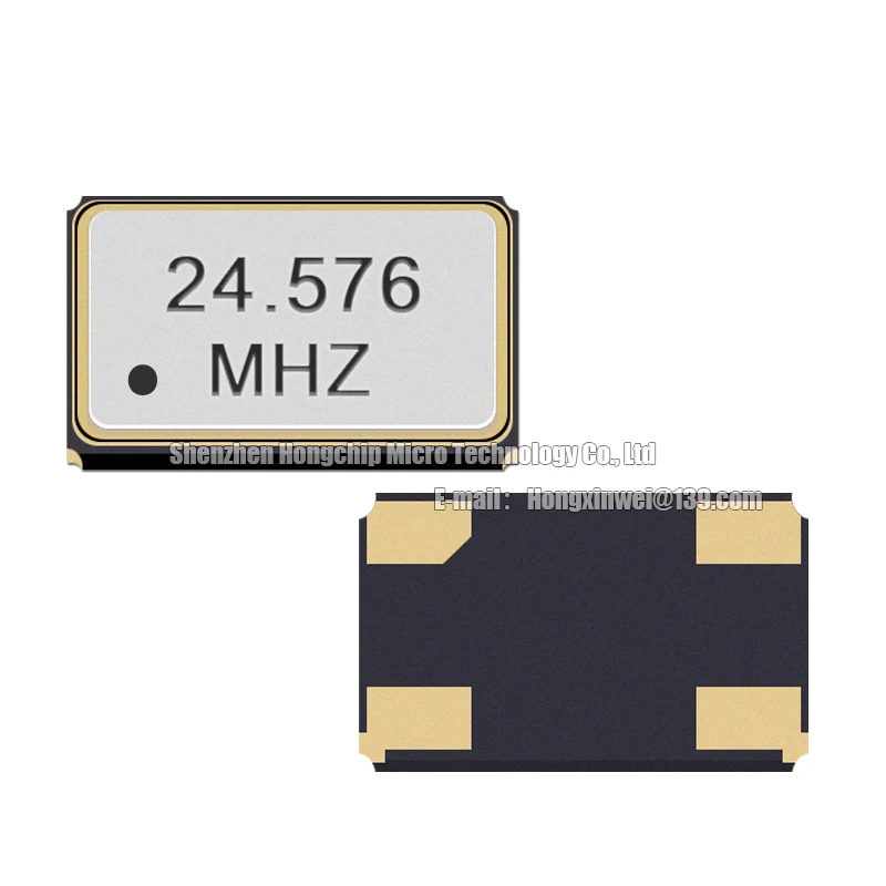 10 sztuk 5032 24.576MHZ pasywny rezonator kryształowy 24.576M SMD-4 5.0*3.2mm 4P rezonator klasy przemysłowej 20PF 10PPM