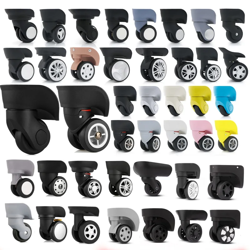 

Rubber Wheel Trolley luggage trunk caster accessories wheel maintenance password suitcase luggage slippery wheel accessories