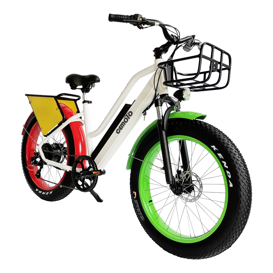 

2024 High Quality E-bike Fat Tire Electric Bicycle Long Range 48V 500W 750W 1000W 26" Inch Electric Fat Bike