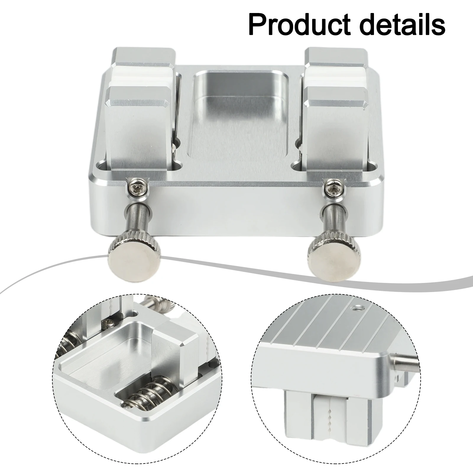 Welding Wire Fixture with Adjustable Aluminum Bracket and Double Clamp for Secure Wire Fixation in Various Applications