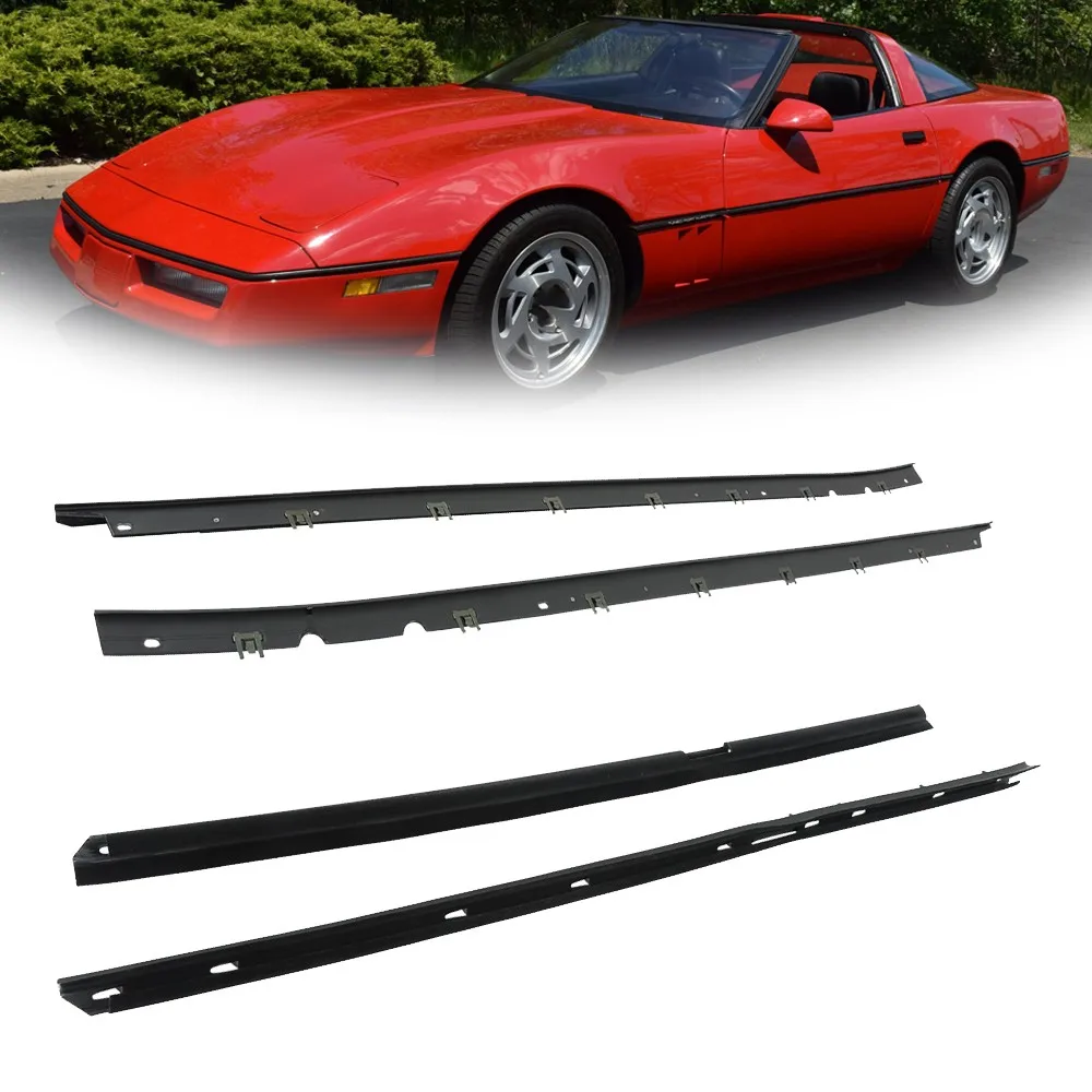 

Window Sweep Weatherstrip Felt Seal Kit Set of 4 For Chevy Corvette 1990-96 New