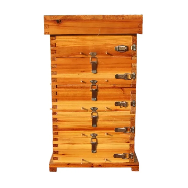 صندوق شعرية متوسط النحل صندوق شبكي من الشمع المسلوق صندوق نحلة سميك مجموعة كاملة من خلية نحل التنوب Sprizyt Pszczelarski معدات نحل