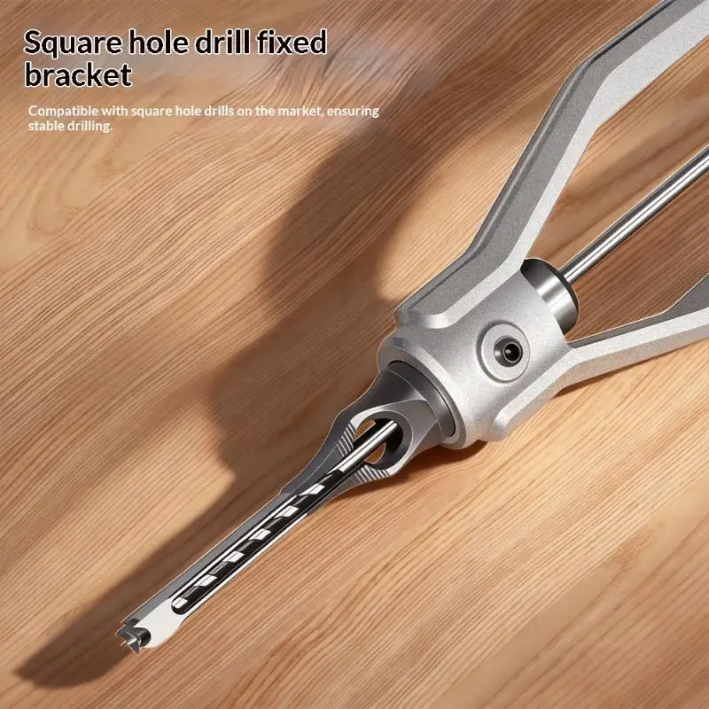 New·Durable Square Hole Drill Bits 6.4/8/9.5/12.7mm Portable Mortising Chisel Adapter For DIY Woodworking Drilling Tools