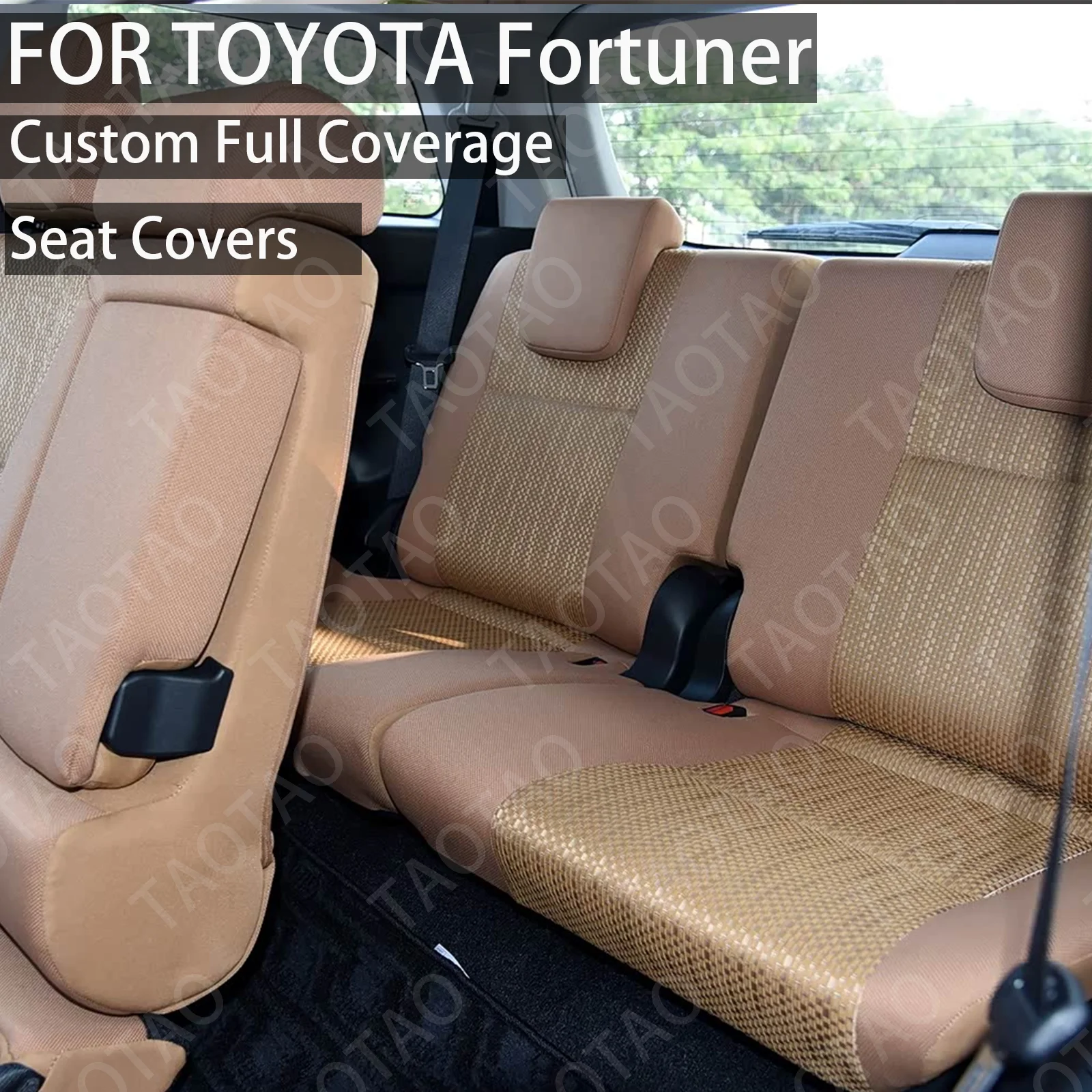 Custom Fit for Toyota Fortuner 2015 2016 2017 Truck Car Seat Covers 5/7 Seats Full Set Premium Synthetic Leather