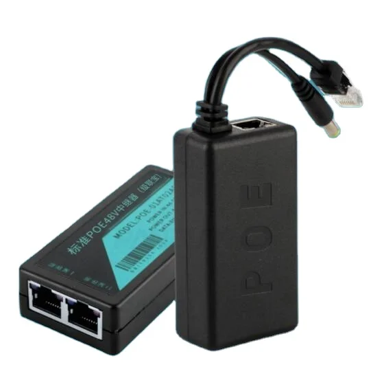 POE Switch Extender Power POE Extender 1input 2 Output  10/100M  Power for IP