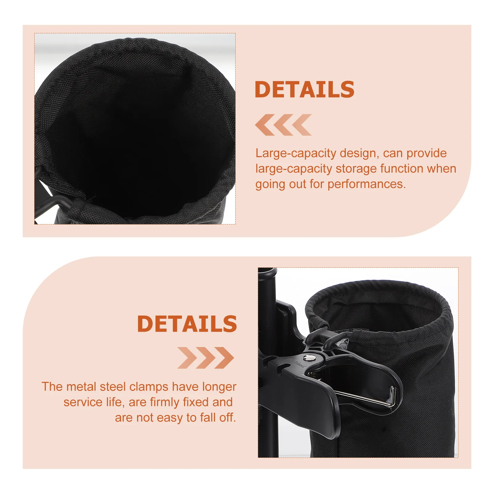 

1 set 1 Set Portable Drumstick Barrel Durable Drumstick Pouch Percussion Instrument Accessory Drum Set Storage Holder Case