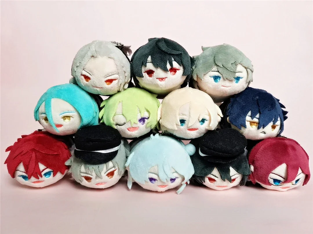 Ensemble Stars Tomoe Hiyori Catch Phrase Ran Nagisa Hibiki Wataru Soft Plush Fulling Doll Toys Exquisite Key Chain Gift for Kid