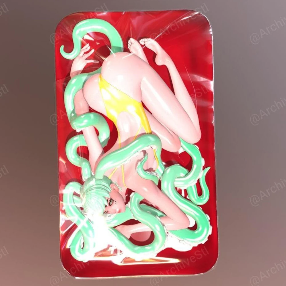 

NSFW Belle Octopus 1/24 Scale Resin Figure Model Kit Sexy Diorama Unassembled Unpainted Doll 3D Print DIY Statue Crafts Toy