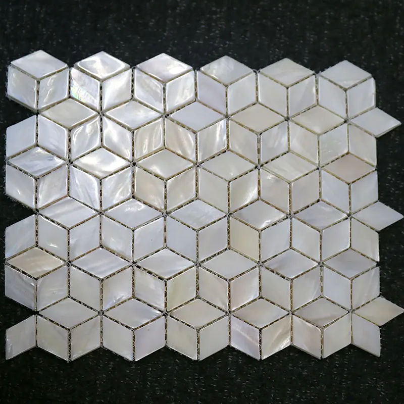 Shell Mosaic Tile Natural White Mother of Pearl Wall Backsplash Bathroom Tiles MOP191 sheet