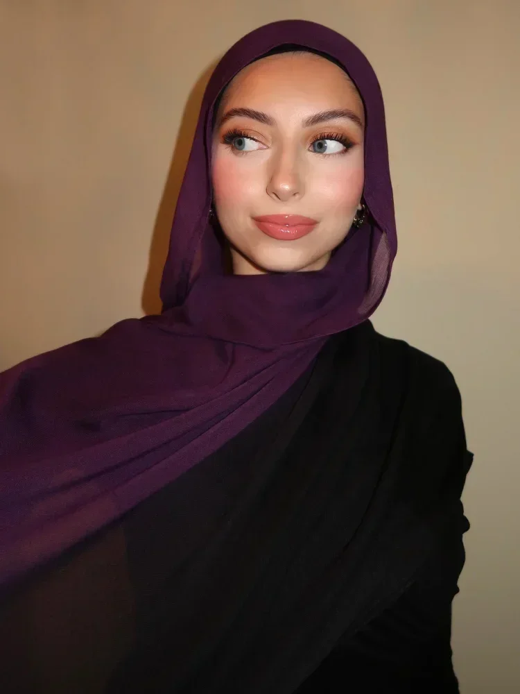 Nuevo Hijab de algodón degradado Premium, Hijab de Modal de rayón, bufanda para mujer, envolturas y chales de gran tamaño, diadema musulmana,