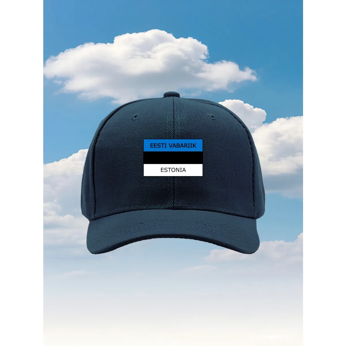 علم إستونيا 2025 نموذج جديد قبعة سائق الشاحنة مع مقاس قابل للتعديل وتصميم مطبوع ممتع، مثالية للأنشطة الخارجية والسفر أ #3