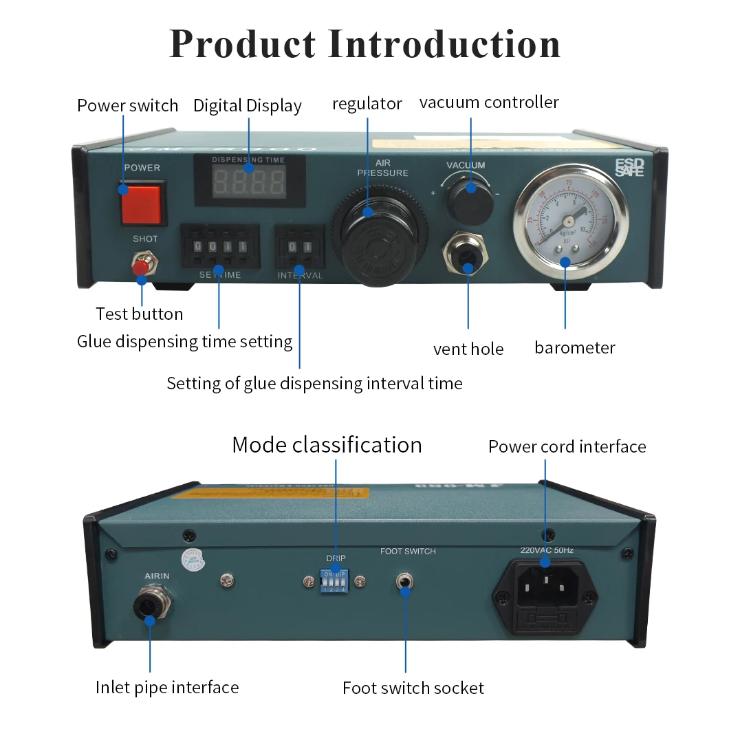 Fast Shipping Automatic Digital Display JM-8000 Dispenser Injection Glue Dispensing Machine
