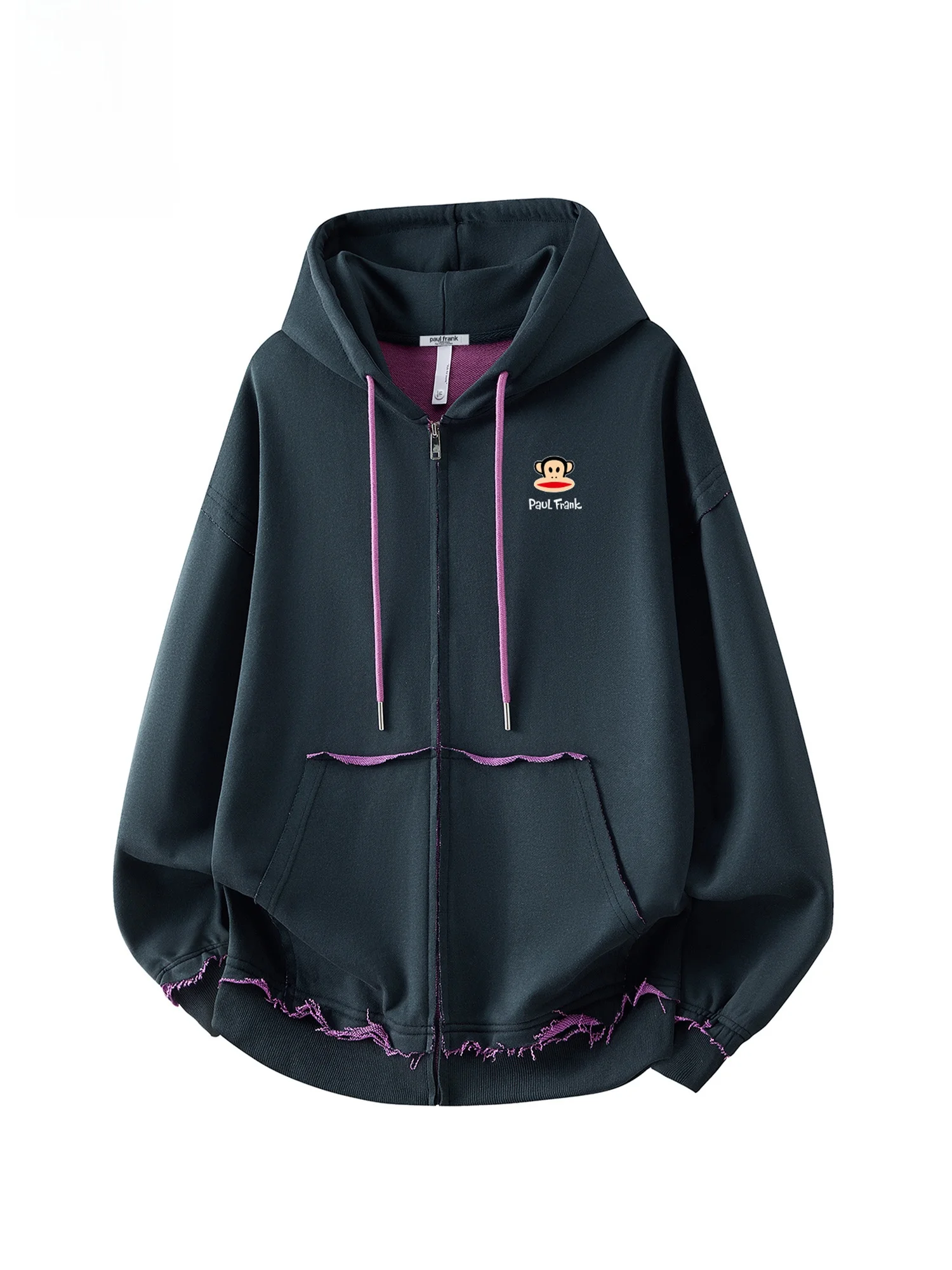 

PaulFrank Vintage Design Men's Open Cardigan Hoodie Casual Loose Outerwear Spring New Sle Comfortable Polyester Cotton Blend