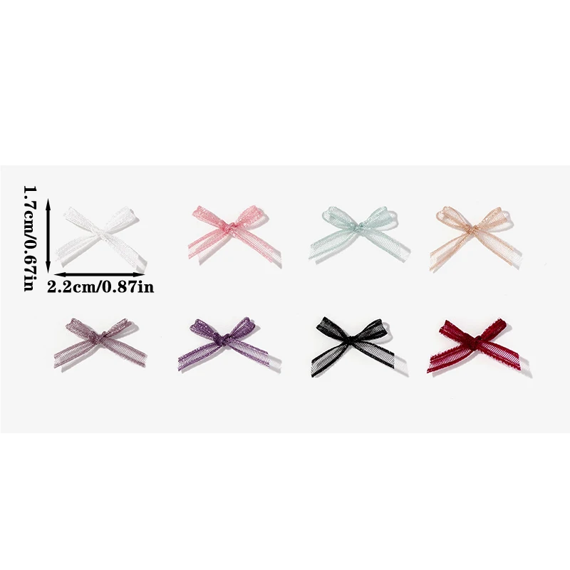 1Pcs Ribbon Bows Nail Art Charm Nail Decoration Fairy DIY Accessories Ornament Kawaii Nail Bows Decor Japanese Design