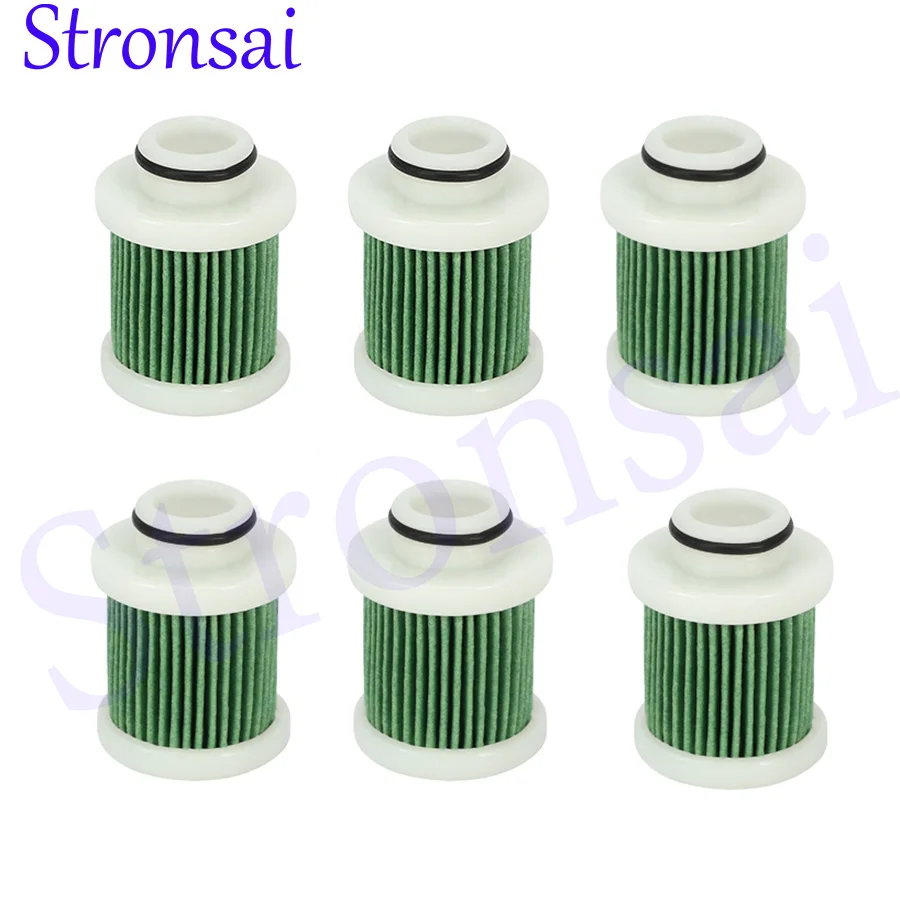 6pcs 6D8-WS24A Fuel Filter 6D8-WS24A-0 for Yamaha 4T F40A F50 T50 F60 T60 F70 F90 F115 6D8-WS24A Outboard engine parts 5.0 5 Rev