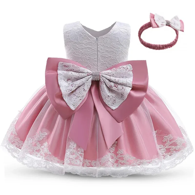 

XT8Baby Girl Dress Party Dresses for Girl 1 Year Birthday Princess Wedding Dress Lace Christening Gown Baby White Baptism CXT6@!