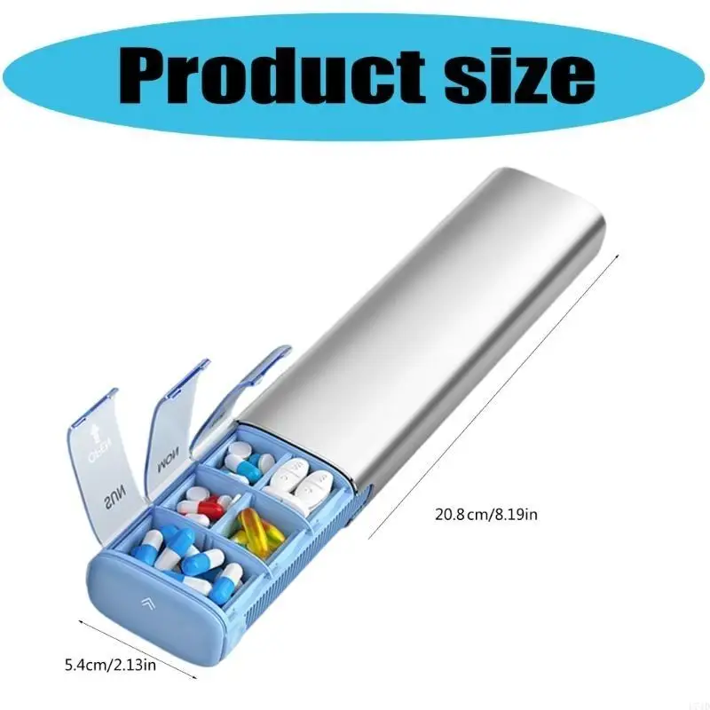 

L74D Convenient Aluminum Alloy Pills Holder Accessory for Various Medications
