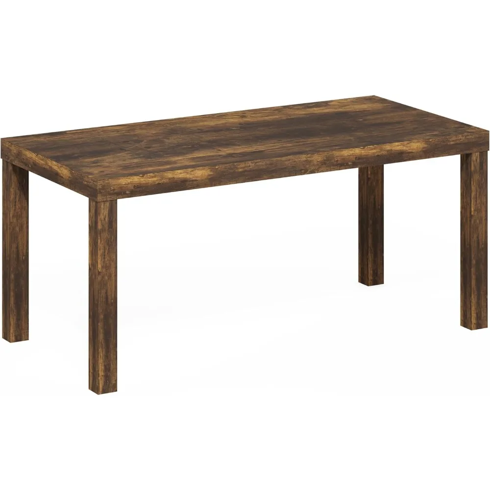 Mesa de centro clássica, mesa de centro retangular moderna com tampo grosso de 1,8 polegadas, mesa lateral para sala de estar, escritório doméstico, Ambe