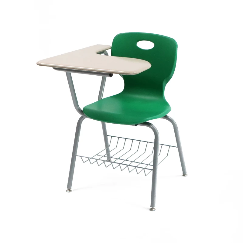 School Student Study Chair with big Writing Pad Office Folding Training Chair With Writing Pad