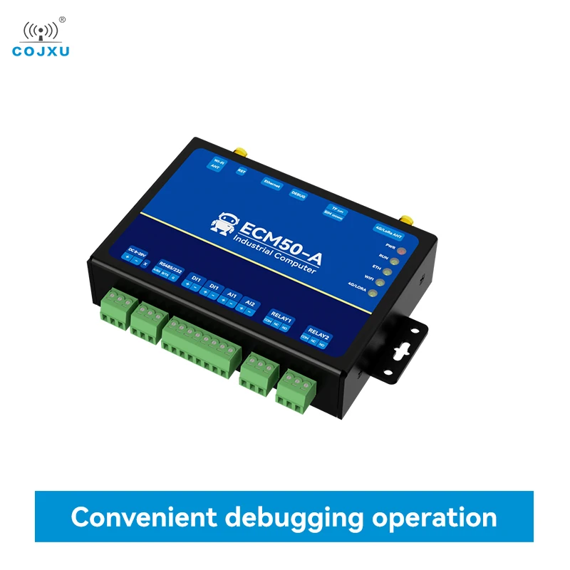 

COJXU ECM50 Industrial Control Computer RS485 RS232 ESP32 Python Gateway RTU Modbus Wi-Fi LoRa BLE Low Power Consumption
