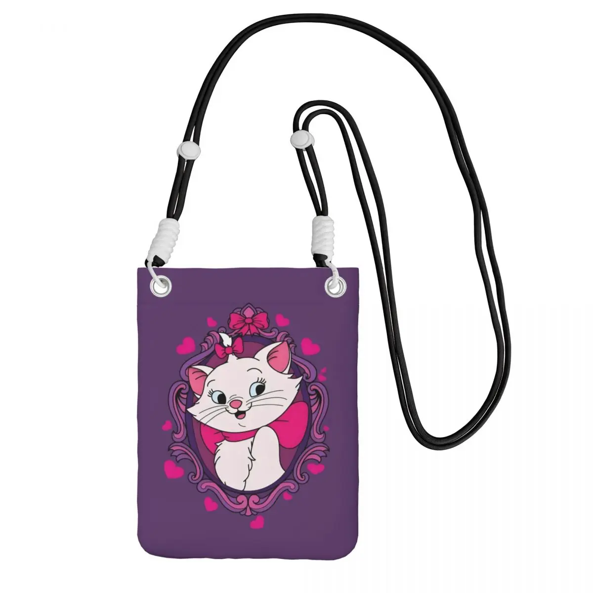 

Сумка для мобильного телефона на заказ Marie Cat Carry, диагональная женская и мужская сумка для мобильного телефона с изображением кота, дорожная велосипедная сумка для денег