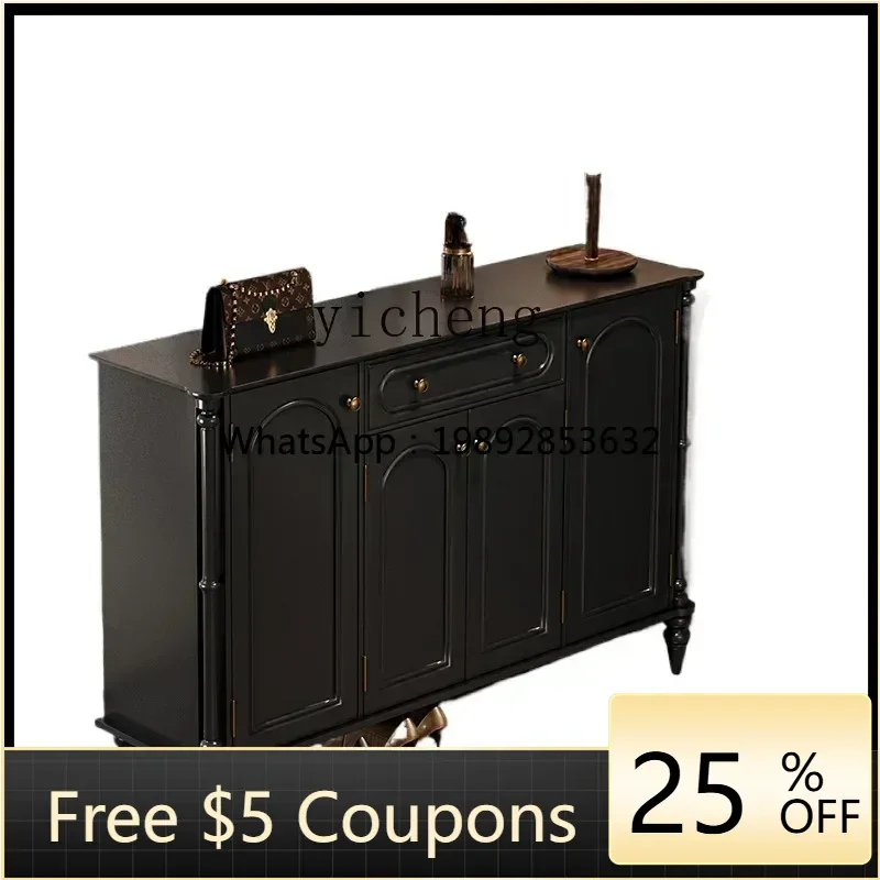 

U6 American shoe cabinet retro style home multi-function large-capacity storage porch locker