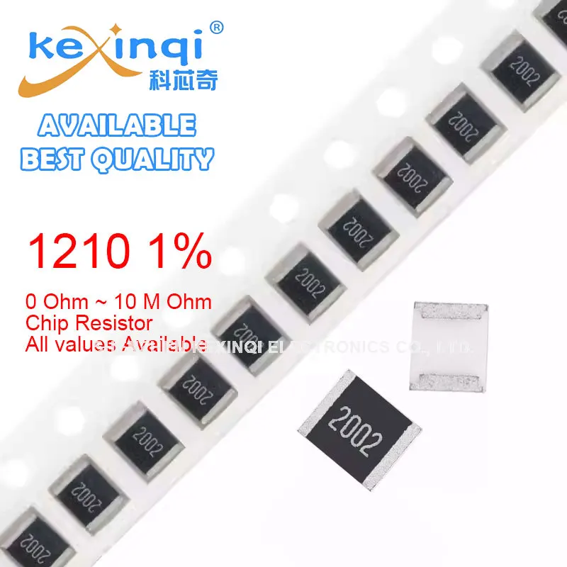 50pcs 1210 1% SMD Resistor 10R0 100R 0R~1M 0 1 10 100 150 220 330 Ohm 1K 2.2K 10K 100K 220K 470K 1R 10R 100R 150R 220R 330R 470R