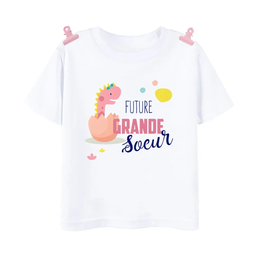 Future Big Sister Big Brother Printed Kids Shirt Baby Announcement T-shirt Boys Girls Summer Tee Clothes Child Short Sleeve Tops