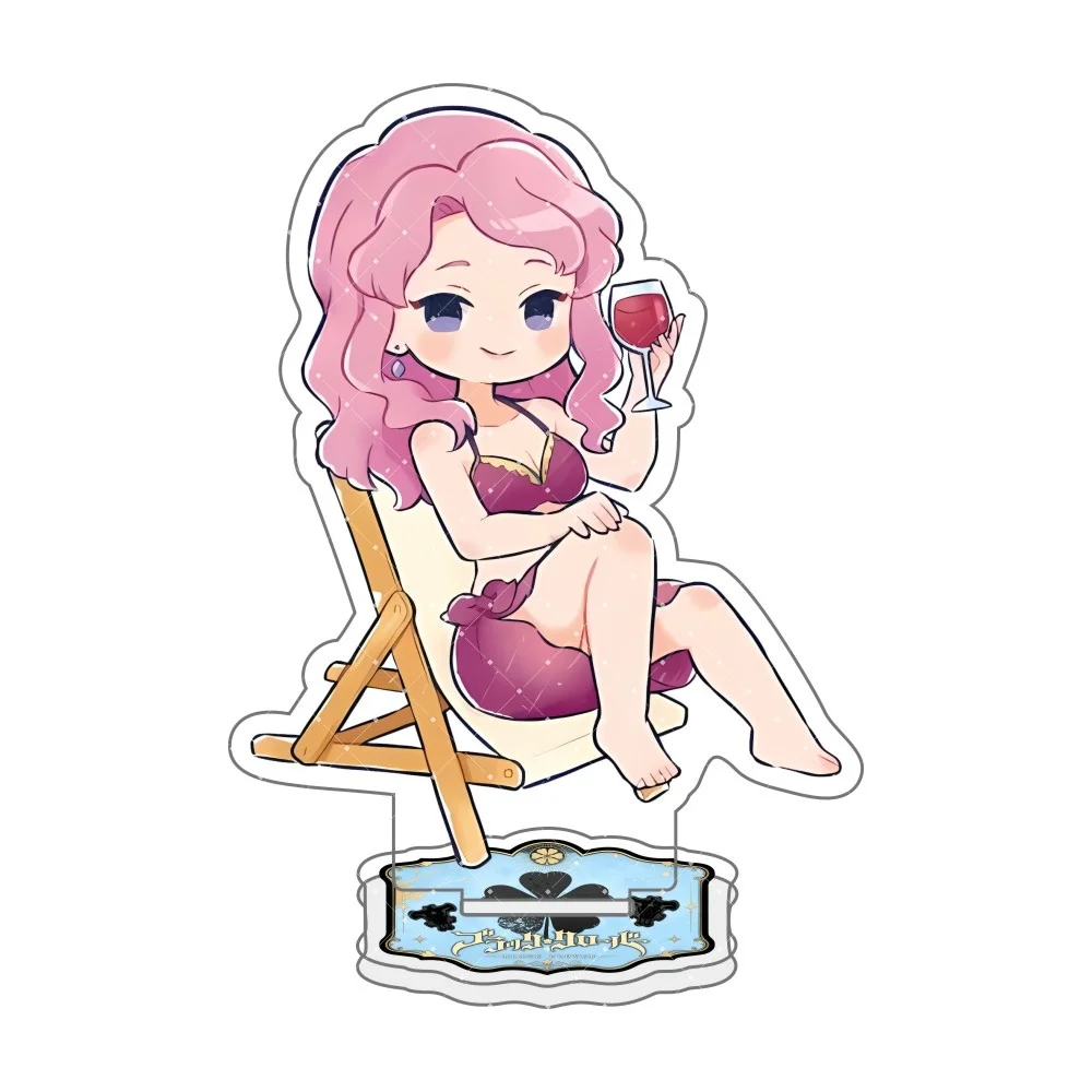 Black Clover 10CM Asta Yuno Grinberryall Noelle Silva Acrylic Stand keychain Desk atmosphere decoration for Fans gift Anime view 3