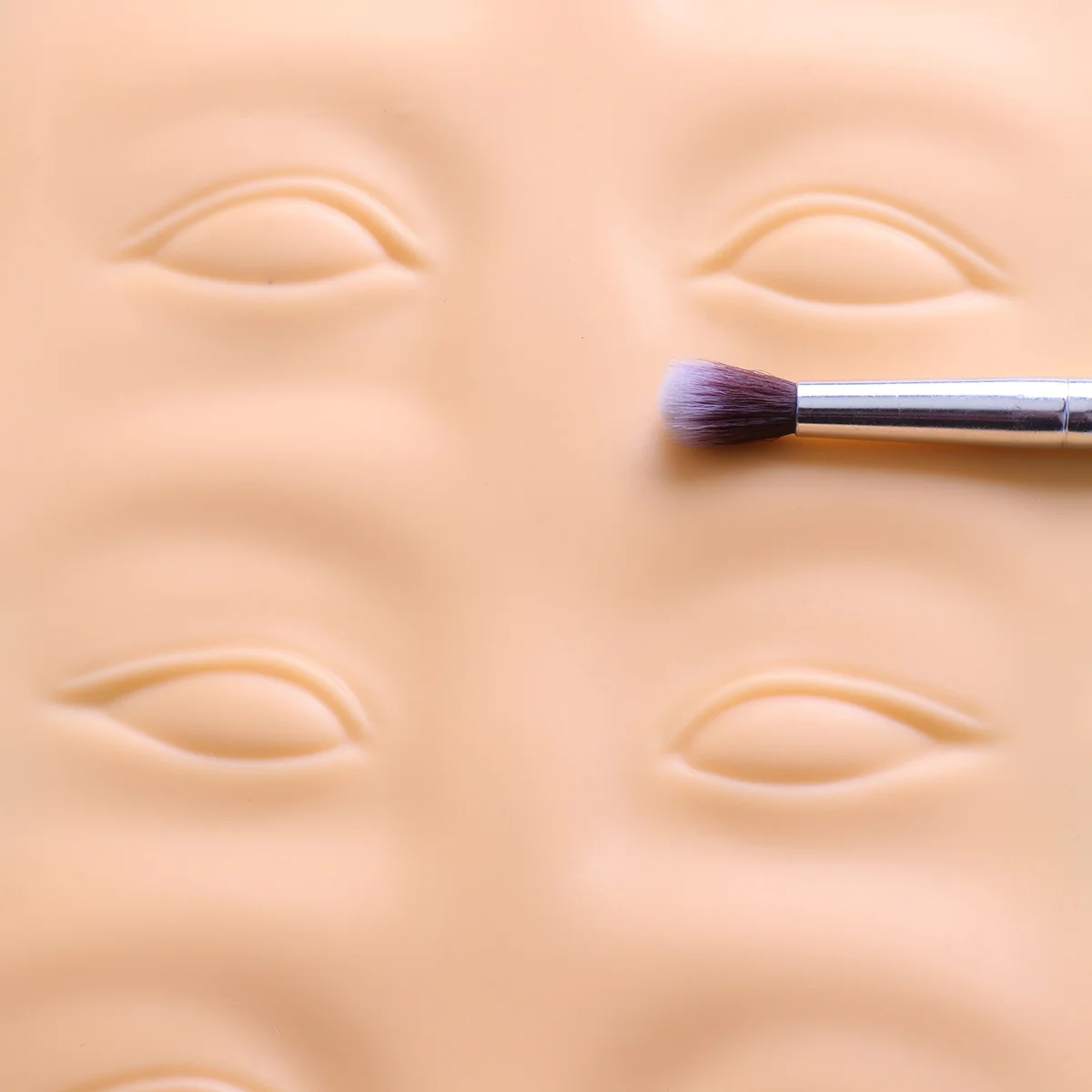 

1pc Silicone Practice 3D Eyebrow Style Size 2 Blank For Training Beginners Professionals Artificial Skin Sheet
