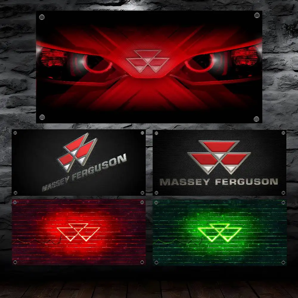 

Fsahion M-Massey FergusonsS Flag Hanging Banner Atmosphere For Dormitory Bedroom Outdoor Living Room Art Decoration